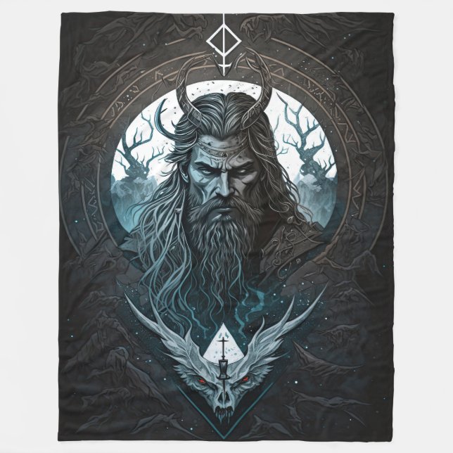 Manta Polar Norse Mythology Loki Blanket (Anverso)