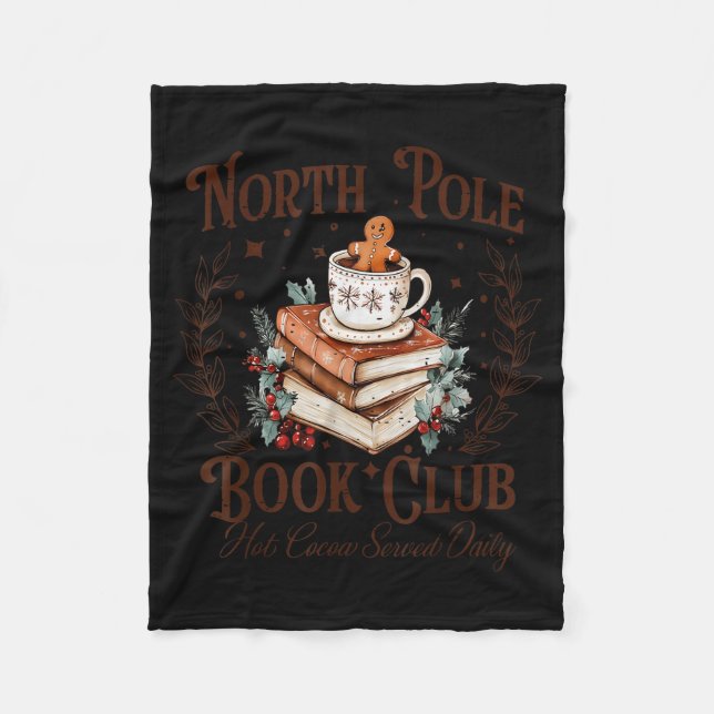 Manta Polar North Le Book Club Hot Cocoa Served Daily Libraria (Anverso)