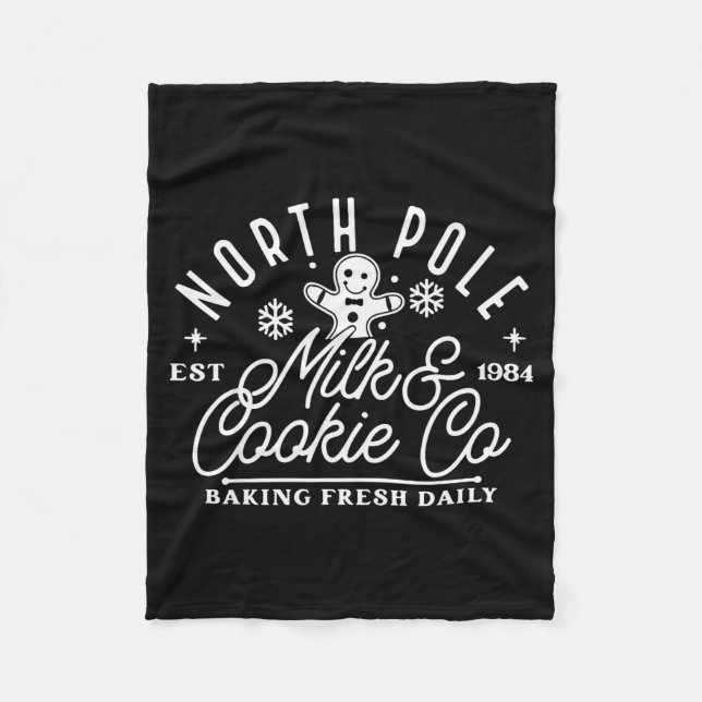 Manta Polar North Le Milk And Cookie Co Funny Baking Christmas (Anverso)
