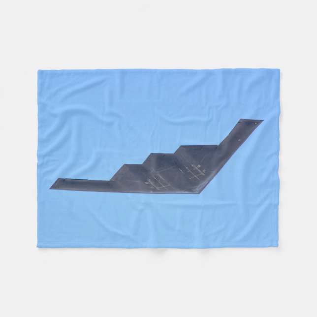Manta Polar Northrop Grumman B-2 Espíritu Fleece Blanket (Frente (Horizontal))