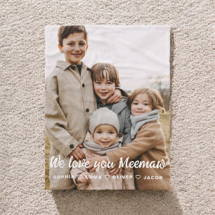 Manta Polar Nos Encanta La Familia Meemaw Moderna Fotografía Ú
