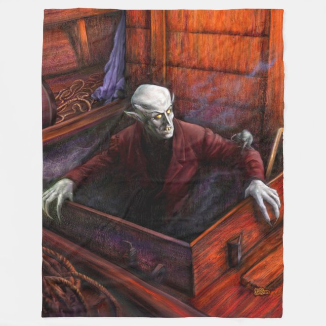 Manta Polar Nosferatu Demeter Fleece Blanket de escena complet (Anverso)