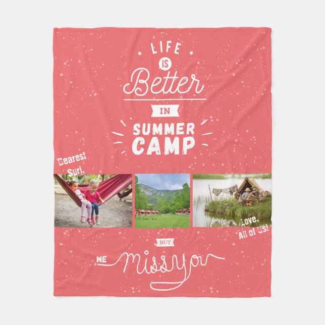 Manta Polar Nosotros Srta. You Camp Blanket (Anverso)