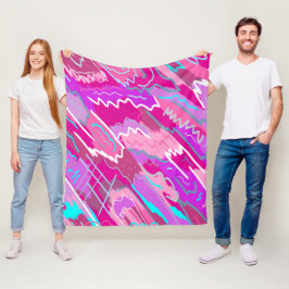 Manta Polar Nostalgia de Nostalgia Pop Art en Magenta