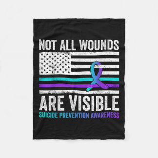 Manta Polar Not All Wounds Are Visible American Flag Suicide P