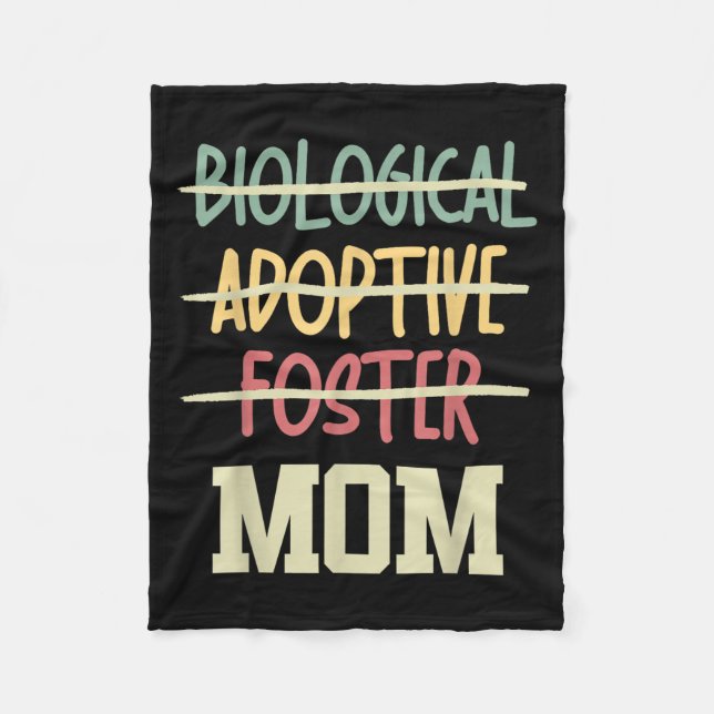 Manta Polar Not Biological Adoptive Foster Just Mom Mother's D (Anverso)