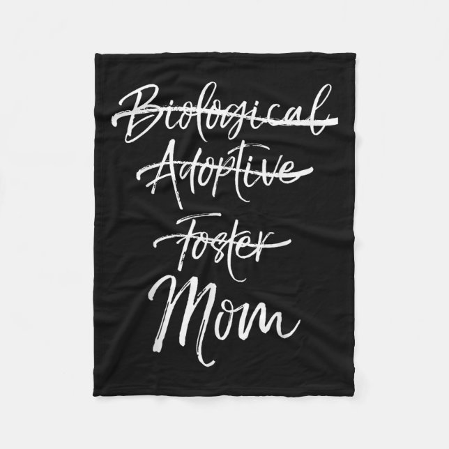 Manta Polar Not Biological Adoptive Foster Just Mom Shirt Mark (Anverso)