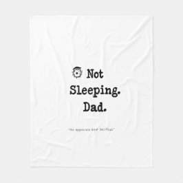 Manta Polar Not Sleeping Dad Blanket – Cozy Nap Gift
