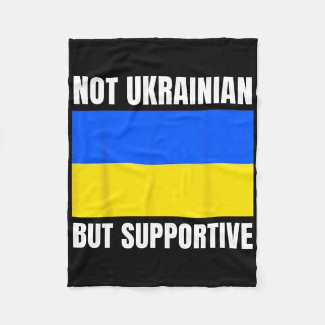 Manta Polar Not Ukrainian But Supportive Ukraine Flag Support  (Anverso)