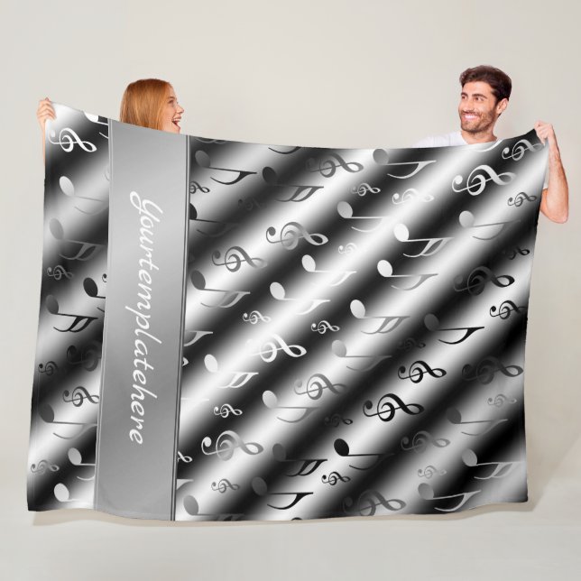 Manta Polar nota, música, metalizado, partitura, música, clef, (In situ)