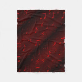 Manta Polar notas de música roja