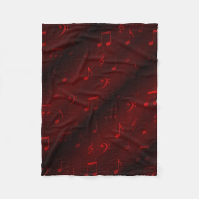 Manta Polar notas de música roja (Anverso)