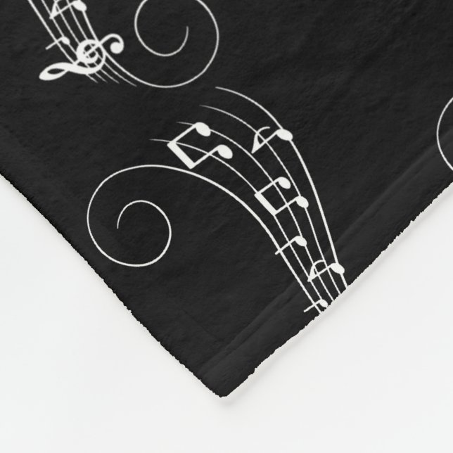 Manta Polar Notas musicales (Esquina)