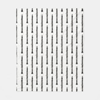 Manta Polar Notas Musicales de Clarinete Clarinetista Músico