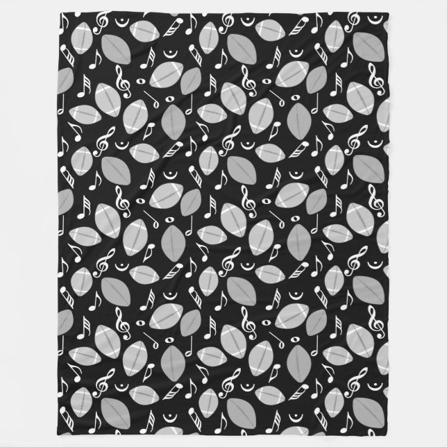 Manta Polar Notas musicales Fútbol (Anverso)