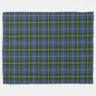 Manta Polar Nova Scotia Tartan Personalizado azul Placa