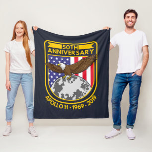 Manta Polar Novedad del 50 aniversario de Apolo 11 Moon Landin