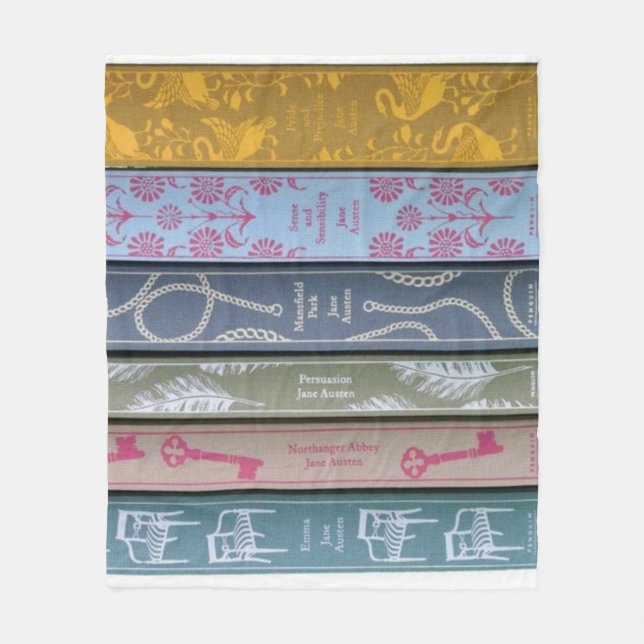 Manta Polar Novela Jane Austen Throw Blanket (Anverso)