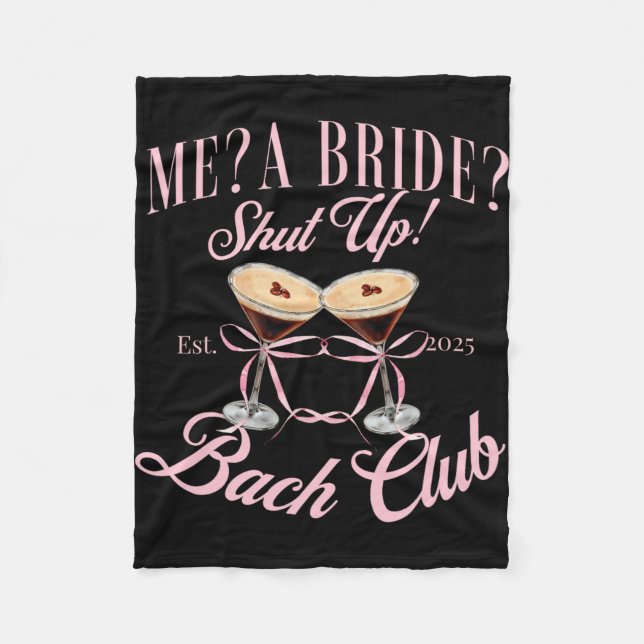 Manta Polar Novia callada Bachelorette Party 2025 Bridal (Anverso)