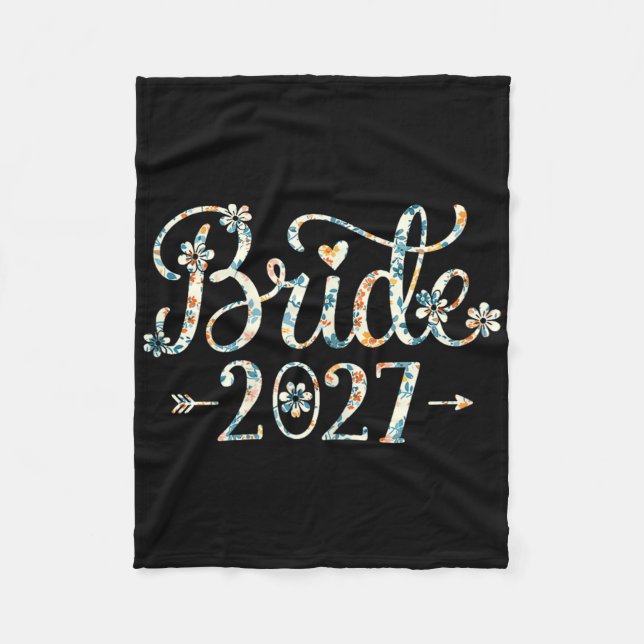 Manta Polar Novia Est 2027 Casada Boda Fiesta Bridal Party Des (Anverso)