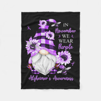 Manta Polar Noviembre Nosotros Usamos Gnomos Morados Alzheimer