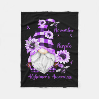 Manta Polar Noviembre Vivimos Gnomes Púrpura Alzheimerheimer A