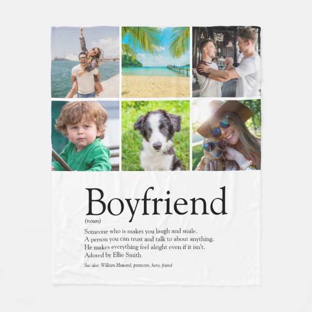 Manta Polar Novio definición 6 Collage de fotos Diversión (Anverso)