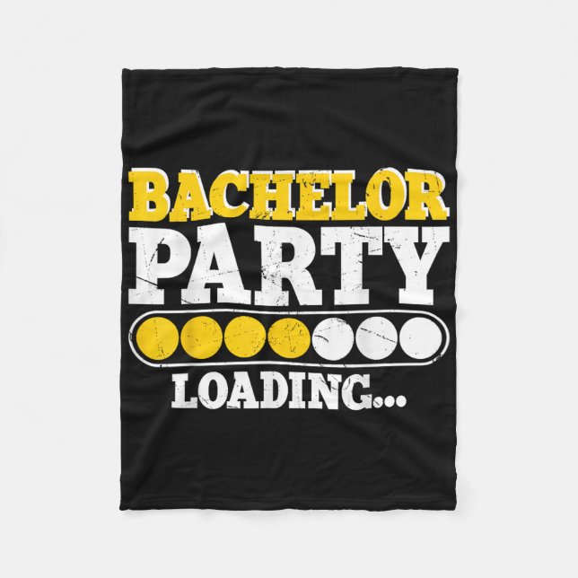 Manta Polar Novio Divertido Fiesta de Despedida de Soltero _2  (Anverso)