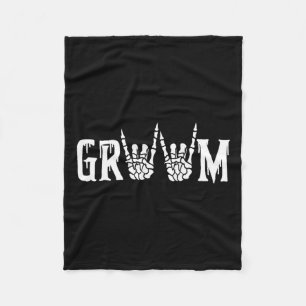 Manta Polar Novio Esqueleto Boda Recién Casados Espeluznante H