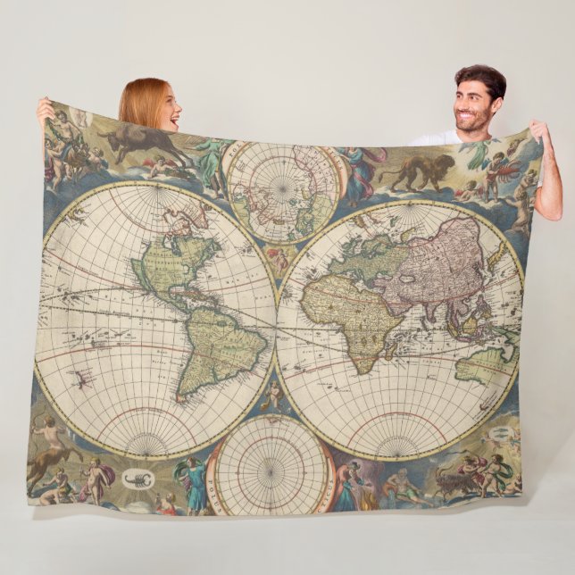 Manta Polar Novissima Totius Terrarum Orbis Tabula (In situ)