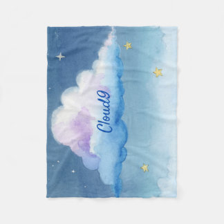 Manta Polar Nube 9 de acuarela soñadora Cielo estrellado paste