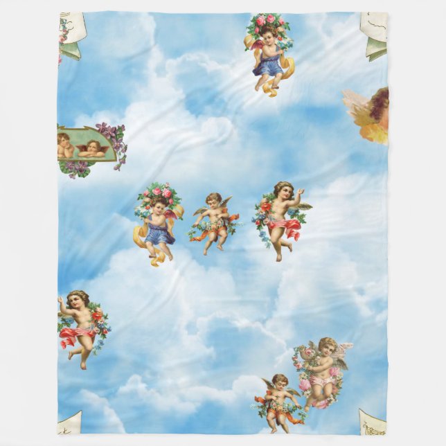 Manta Polar nubes angel cherubs (Anverso)