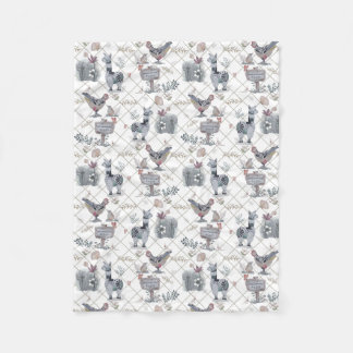 Manta Polar Núcleo de la cabaña Impresión de animales singular