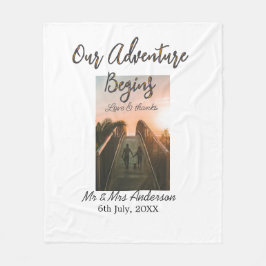 Manta Polar Nuestra aventura comienza un par de fotos amor y g