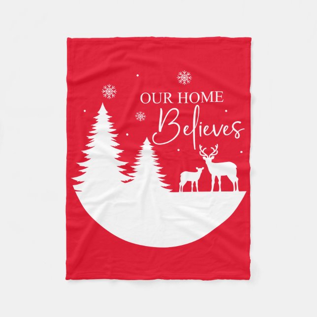 Manta Polar Nuestra creencia en casa (Anverso)