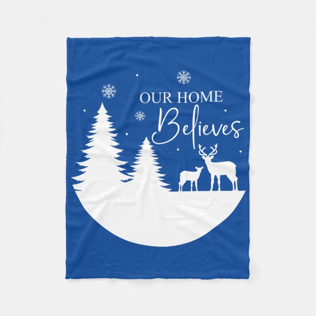 Manta Polar Nuestra creencia en casa (Anverso)