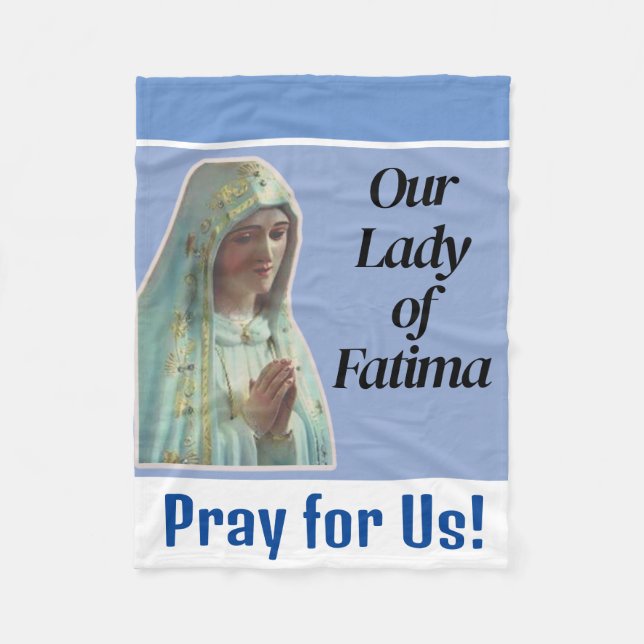 Manta Polar Nuestra Señora de Fátima (Anverso)
