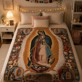 Manta Polar Nuestra Señora de Guadalupe Religiosa Católica Méx