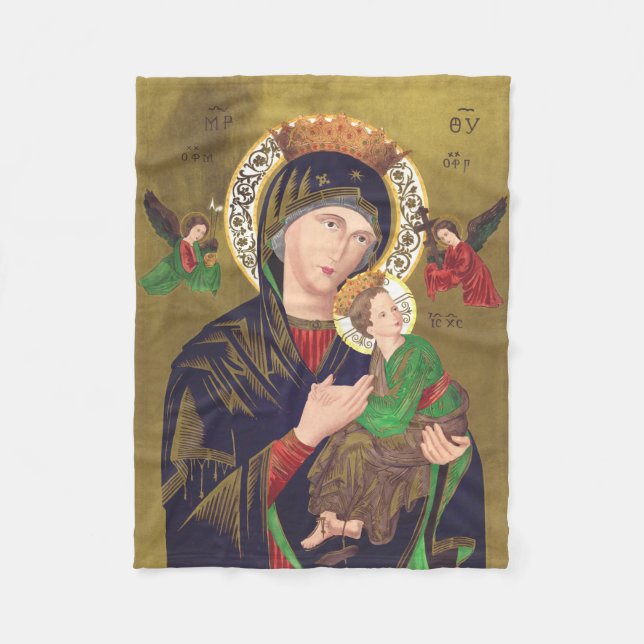 Manta Polar Nuestra Señora de la Perpetua Ayuda (Anverso)