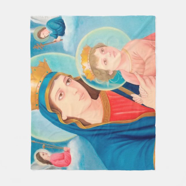 Manta Polar Nuestra Señora de la Perpetua Ayuda Católica (Anverso)