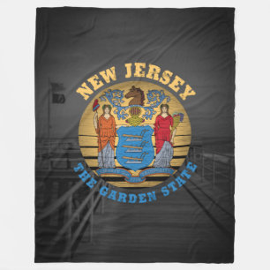 MANTA POLAR NUEVA BANDERA ESTATAL JERSEY GARDEN