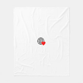 Manta Polar Nueva funda de papel con logotipo de texto persona