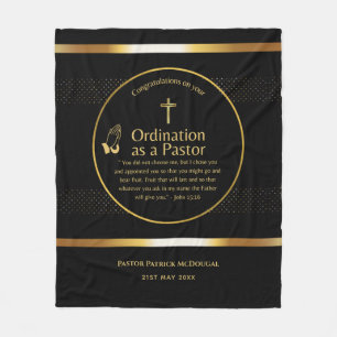 Manta Polar NUEVA ordenanza PASTOR TEXTO Personalizado recién