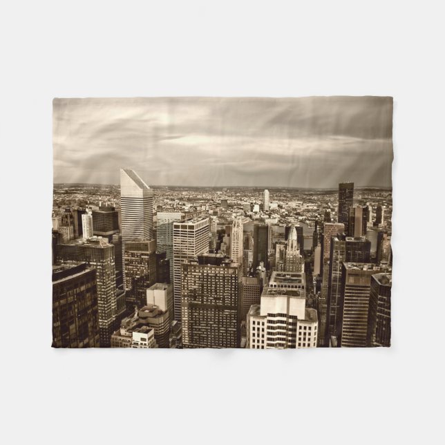 Manta Polar Nueva York de Manhattan (Frente (Horizontal))