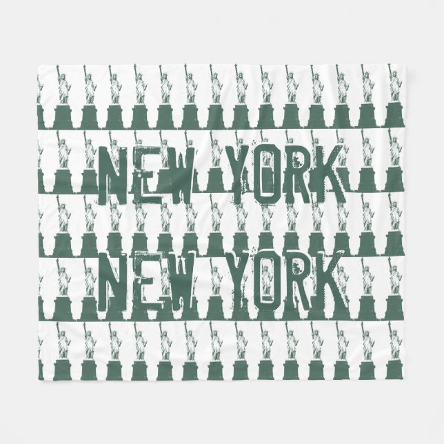 Manta Polar Nueva York Souvenir Blanket Estatua de la Decoraci (Frente (Horizontal))