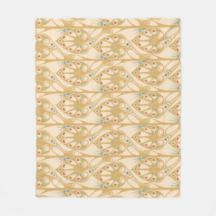 Manta Polar Nuevo arte retro, líneas geométricas abstractas.