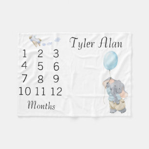 Manta Polar Nuevo bebé Infante Hito Lindito Elefantito