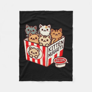 Manta Polar Nuggets gatitos Graciosos De Comida Rana Gato Gato