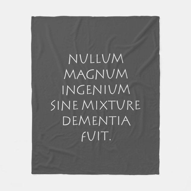 Manta Polar Nullum magnum ingenium sine mix demencia fuit (Anverso)