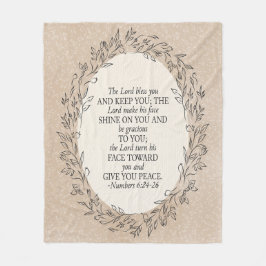 Manta Polar Numbers 6:24–26 The Lord Bless You Neutral Vintage